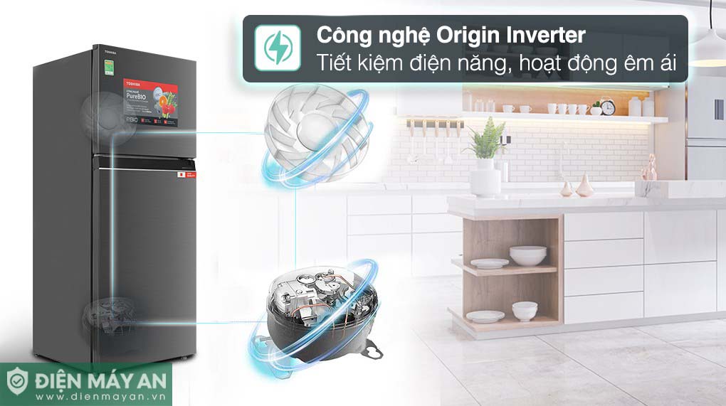 Tủ Lạnh Toshiba Inverter 411 Lít GR-RT559WE-PMV(58)-MM - công nghệ tiết kiệm điện